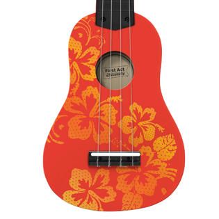 First Act Discovery Red Flower Mini Guitar FG4124 Red alternate image