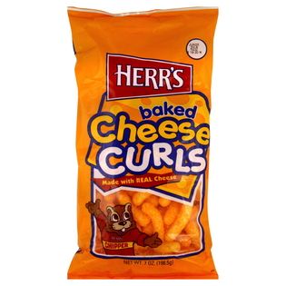 Herrs Cheese Curls, Baked, 7 oz (198.5 g)   Food & Grocery   Snacks