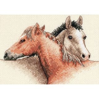 Horse Pals Mini Counted Cross Stitch Kit 7X5   14298188  