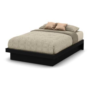 South Shore Basic Full Size Platform Bed (54) with Moldings, Pure