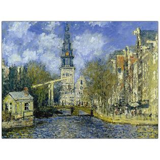 Trademark Fine Art Claude Monet The Zuiderkerk at Amsterdam Canvas