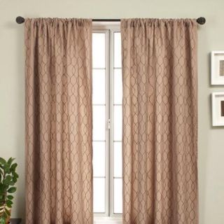 Softline Home Fashions Abbey Curtain Panel in Latte