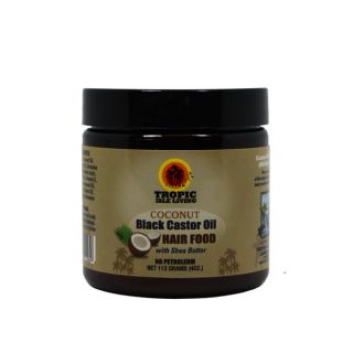 Tropic Isle Living Coconut Jamaican Black Castor 4 ounce Oil Hair Food