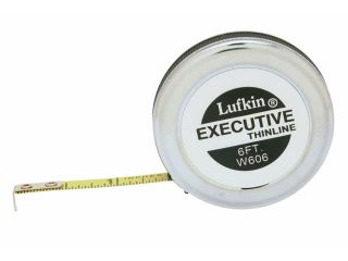 Lufkin W606 1/4" x 6' Executive Thinline Pocket Tape