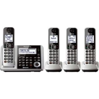Panasonic Link2Cell Bluetooth Cordless Phone and Answering Machine with 4 Handsets