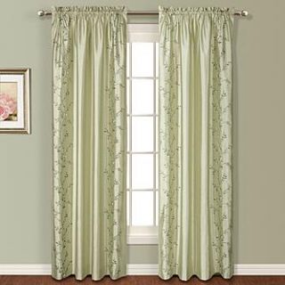 United Curtain Company Addison 54 x 84 panel in natural, sage
