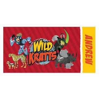 Personalized Wild Kratts Creature Power Beach Towel