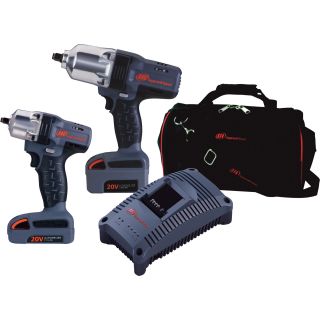 Ingersoll Rand IQV20 Cordless 1/2in. Impactool & 3/8in. Impactool Combo Kit — With 2 Batteries, Model# IQV20-2012  Cordless Power Tool Kits