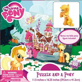 Cardinal Ind Toys My Little Pony 100 Piece Puzzle and Pony   Toys