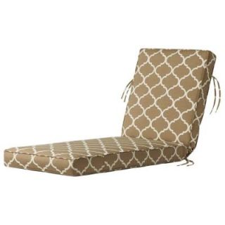 Home Decorators Collection Landview Taupe Outdoor Chaise Lounge Cushion 9198820830