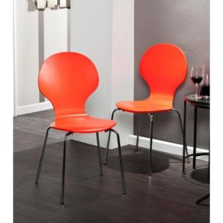 Holly & Martin Conbie Red Orange Chairs (Set of 2)