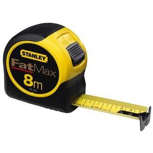 Stanley 8m/26 x 1 1/4 in. Metric/English Tape Rule FatMax   Tools