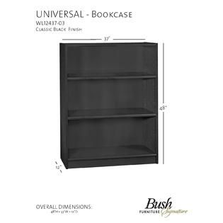 Bush Signature  Universal 48 Bookcase in Black