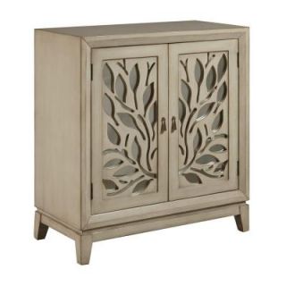 Pulaski Furniture Leaf Design Wood Cabinet in Light Brown DS 2164850 WC