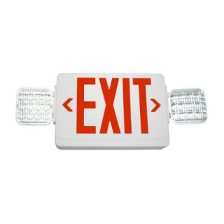 Filament Design Nexis 2 Light Die Cast Aluminum Single Face NiCad Battery Red Emergency Exit/Combo CLI EXXVLED1WHEL90R