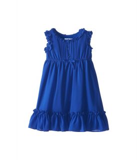 Us Angels Sleeveless Empire w/ Ruffle Trim (Little Kids) Ocean Blue