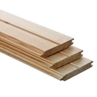 1 in. x 4 in. x 8 ft. Beaded Tongue and Groove Board 351676