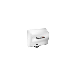 Adjustable High Speed 100   240 Volt Hand Dryer in White