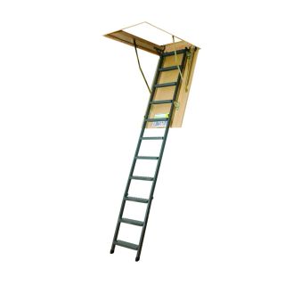 FAKRO 8 7/8 ft Steel 350 lb Type IAA Attic Ladder