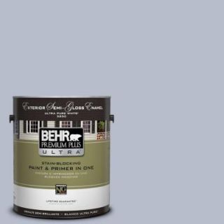 BEHR Premium Plus Ultra 1 gal. #610F 4 Silver Service Semi Gloss Enamel Exterior Paint 585401