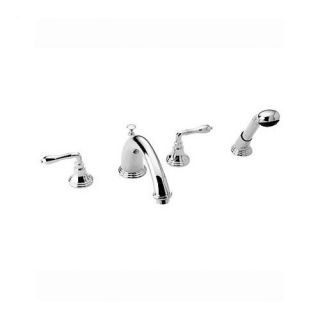 Palladian Double Handle Roman Tub Faucet with Single Function Hand