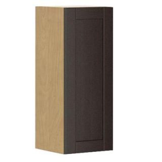 Fabritec 12x30x12.5 in. Barcelona Wall Cabinet in Maple Melamine and Door in Dark Brown W1230.M.BARCE