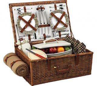 Picnic at Ascot Dorset Basket for Four with Blanket   Wicker/London