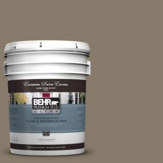 BEHR Premium Plus Ultra 5 gal. #PPU7 24 Native Soil Satin Enamel Exterior Paint 985305
