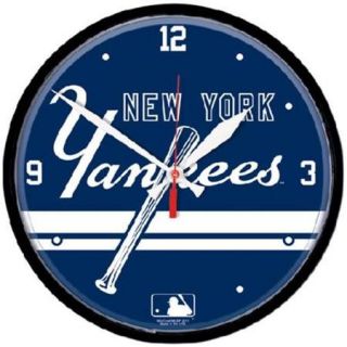 Wincraft WN 2667011 New York Yankees Wall Clock, Script