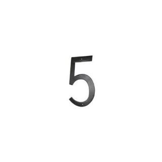 Montague Metal Products CSHN 5 8 8 inch Standard Modern Font Individual House Number 5