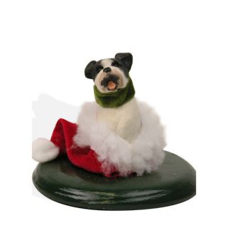 Byers Choice Boston Terrier Dog Figurine