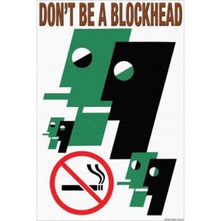 Don'T Be A Blockhead Print (Unframed Paper Poster Giclee 20x29)