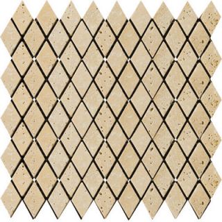 Emser Tile Natural Stone 12 x 12 Fontane Travertine Rhomboid Mosaic