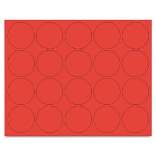 MasterVision Interchangeable Red Magnetic Characters (3 Packs of 20