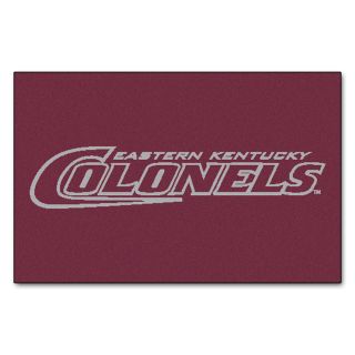 FANMATS Eastern Kentucky University Multicolor Rectangular Indoor Machine Made Sports Throw Rug (Common 1 1/2 x 2 1/2; Actual 19 in W x 30 in L x 0 ft Dia)