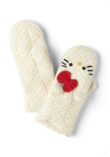 Crochet Hello for Me Mittens  Mod Retro Vintage Keychains