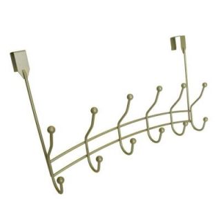 Richelieu Hardware 20 3/4 in. Over Door Pewter Arched Wire with 6 Double Hooks 72621