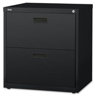 Lorell LLR60557 Black 2 drawer Lateral File