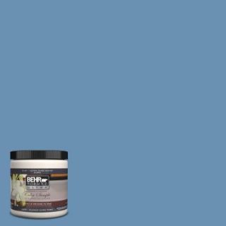 BEHR Premium Plus Ultra 8 oz. #M510 4 Brittany Blue Interior/Exterior Paint Sample UL20416