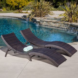 Christopher Knight Home Acapulco Outdoor Wicker Folding Chaise Lounge