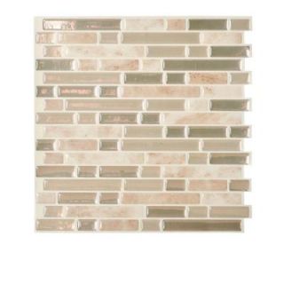 Smart Tiles Sabbia 10.06 in. x 10.00 in. Peel and Stick Mosaic Decorative Wall Tile Backsplash in Beige SM1043 1