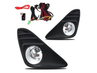 12 13 Toyota Camry Fog Lights Clear Front Driving Lamps +Wiring Kit PAIR