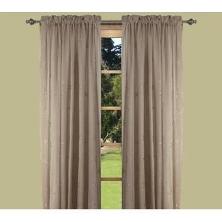 Ricardo Trading Zurich Embroidered Sheer Panel 52W x 72L Linen