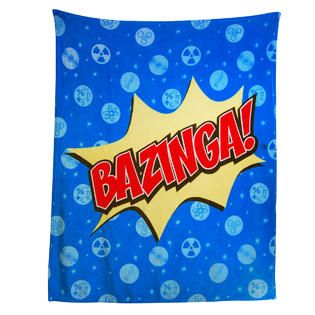 The Big Bang Theory Bazinga Logo 50x60 inch Throw Blanket