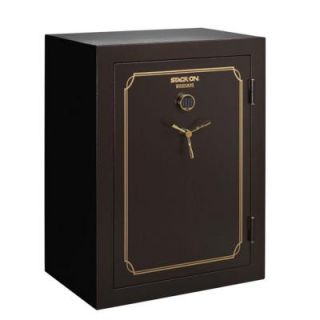 Stack On 60 Gun Fire Resistant Safe with Electronic Lock, Hammertone Brown W 60 BH E S