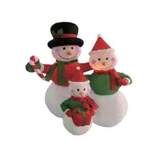 BZB Goods Christmas Inflatable Snowmen Family Decoration