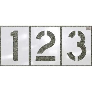 CH HANSON 70359 Stencil, Number Kit, 12pcs., 15 x 9 In.