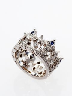 Diamond and Sapphire Tiara Ring by Garrard