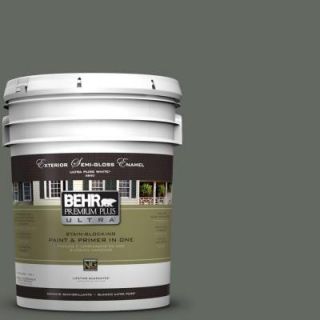 BEHR Premium Plus Ultra 5 gal. #N410 6 Pinecone Hill Semi Gloss Enamel Exterior Paint 585305