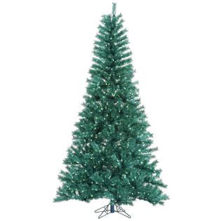 Vickerman 6.5 x 42 Aqua Tinsel Tree with 450 Aqua Mini Lights